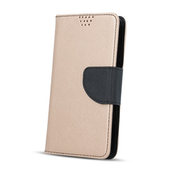 Etui Smart Fancy do iPhone 16 6,1&quot; złoto-czarne