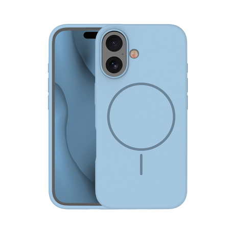 Nakładka Silicone Thin Mag do iPhone 16 Plus 6,7" jasnoniebieska