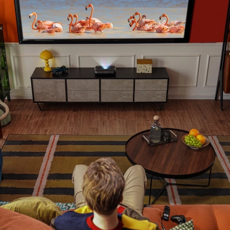 Yaber K300s Multimedia-Laser-RGB-FullHD-1080p-Projektor mit JBL-Lautsprechern – Schwarz