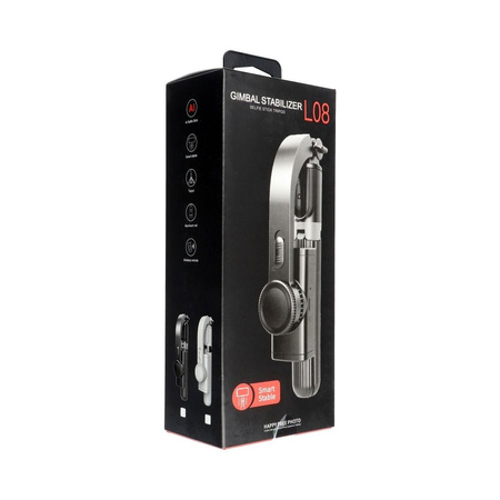 Zestaw / uchwyt selfie z pilotem na bluetooth tripod GIMBAL stabilizator czarny SSTR-L08