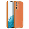 Dux Ducis Yolo elegante Hülle aus ökologischem Leder für Samsung Galaxy S22+ (S22 Plus) orange