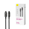 Kabel USB C - USB C 480Mb/s 240W 3m Baseus Tungsten Gold CAWJ040101 - czarny