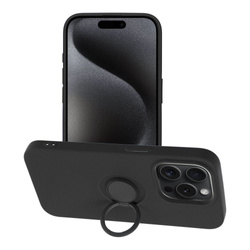 Futerał SILICONE RING do IPHONE 15 PRO czarny
