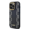 DKNY DKHMP13XPCPVSLK iPhone 13 Pro Max 6.7" czarny/black hardcase Leather Checkered Mono Pattern MagSafe