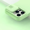 Nillkin CamShield Silky Silikonhülle iPhone 14 Pro Hülle mit Kameraschutz Blau