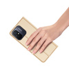 Dux Ducis Skin Pro Case For Xiaomi Redmi 11A / Poco C55 / Redmi 12C Cover Flip Card Wallet Stand Gold