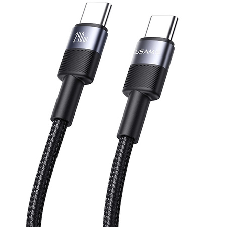 USAMS Kabel pleciony 240W USB-C/USB-C 1.2m SY Series tarnish SJ727USB01