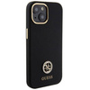 Original Case APPLE IPHONE 15 Guess Hardcase Silicone Logo Strass 4G (GUHCP15SM4DGPK) black