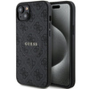 Oryginalne Etui GUESS Hardcase GUHMP15SG4GFRK do iPhone 15 (Kompatybilny z Magsafe / 4G Ring classic logo / czarny)