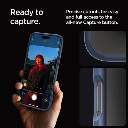 Spigen Ultra Hybrid iPhone 16 Pro navy blue/granatowy ACS08126
