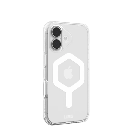 UAG Plyo MagSafe Case für iPhone 17 – Klar und Weiß