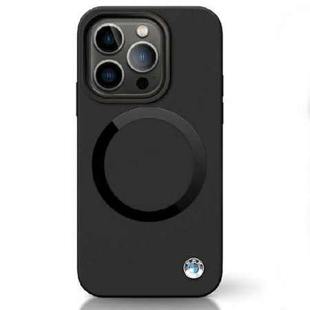 Original Case IPHONE 14 PRO BMW Signature Liquid Silicone MagSafe (BMHMP14LSILBK2) black
