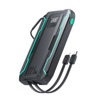 Joyroom JR-L017 22,5 W 10000 mAh Powerbank mit integrierten USB-C-/ Lightning -Kabeln – Schwarz