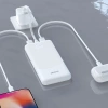 Powerbank Dudao K10 10000mAh 2.4A 2 x USB-A - schwarz