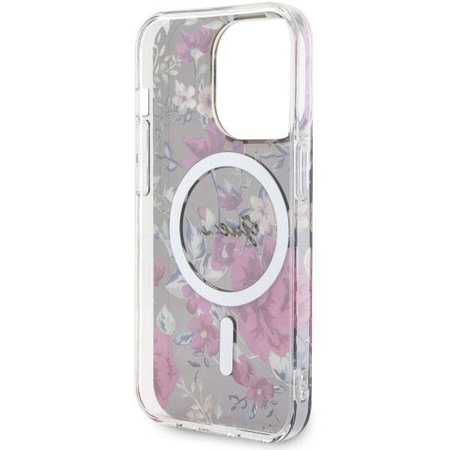 Guess GUHMP14LHCFWSA iPhone 14 Pro 6.1" grün/khaki Hardcase Flower MagSafe