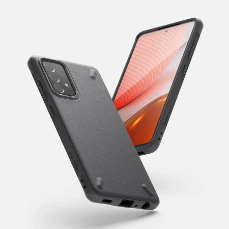 Ringke Onyx wytrzymałe etui pokrowiec Samsung Galaxy A72 4G szary (OXSG0038)