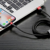 Baseus kabel Cafule USB - Lightning 1,0 m 2,4A czerwono-czarny dwustronne USB
