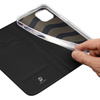 Etui do iPhone 15 Plus pokrowiec z klapką i portfelem Dux Ducis Skin Pro - czarne