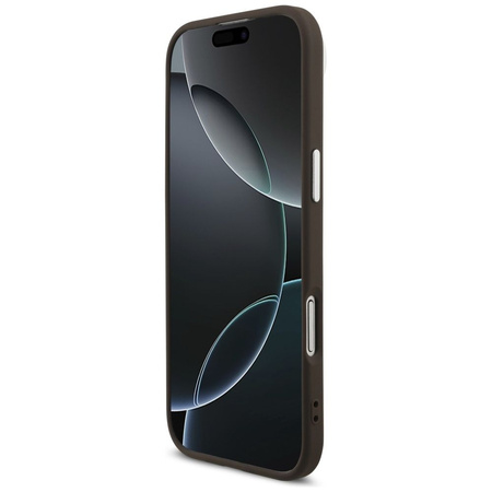 GUESS futerał do IPHONE 17 Air GUHCP17MP4G4SMCW (4G PU Leather Case with Big 4G AND Classic Logo and Silver Metal Camera Frame) brązowy