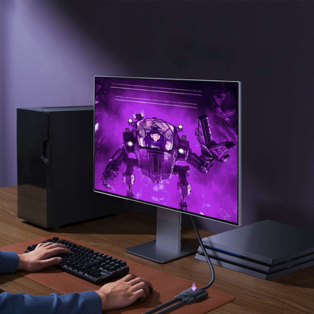 Baseus AirJoy 2in1 4K 60Hz bidirektionaler HDMI-Adapter – Schwarz