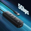 Ugreen HUB USB Typ A Splitter - 4x USB 3.2 Gen 1 schwarz (CM416 80657)