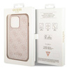 Guess GUHCP14XG4GFPI iPhone 14 Pro Max 6.7 &quot;pink / pink hard case 4G Metal Gold Logo