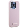Original Case IPHONE 15 PRO Karl Lagerfeld Hardcase FW Metal Plate MagSafe (KLHMP15LPGMSRPP) pink
