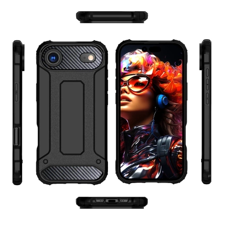 Etui Hybrid Armor na iPhone 17 Air pancerne - czarne