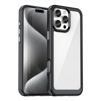 Outer Space Case mit Gelrahmen für iPhone 16 Pro Max – Schwarz