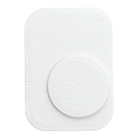 Blaszki do Uchwytu Magnetycznego Skórzane Eko Skóra białe