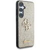 Etui Guess Fixed Glitter Big 4G Metal Logo do Samsung Galaxy S25 Plus złoty