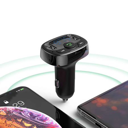 Bluetooth-Sender / Autoladegerät Baseus S-09A (Overseas Edition) - Schwarz