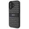 Original Case IPHONE 16 DKNY Hardcase Texture Pattern Tonal Stripe (DKHCP16SPRTHSLK) black