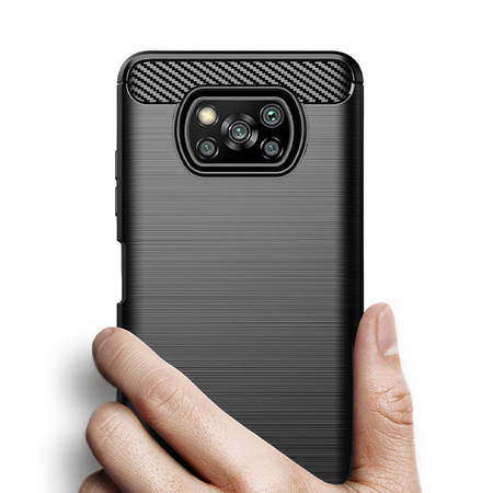 Futerał CARBON do XIAOMI POCO X3 czarny