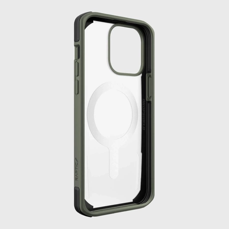 Raptic X-Doria Secure Case für iPhone 14 Pro Max mit gepanzerter MagSafe-Hülle grün