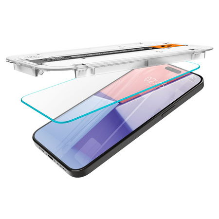 TEMPERED GLASS Spigen GLAS.TR &quot;EZ FIT&quot; IPHONE 15 PRO MAX CLEAR