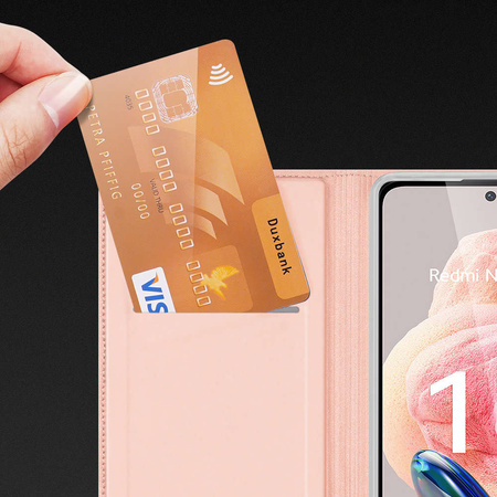 Dux Ducis Skin Pro Hülle für Xiaomi Redmi Note 12 Flip Card Wallet Stand Blau