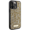 Guess nakładka do iPhone 15 Pro 6,1" GUHCP15LPFGSBSD żółta HC Rhinestone Metal Logo