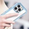 Etui Outer Space Case z żelową ramką do iPhone 16 Pro - niebieskie
