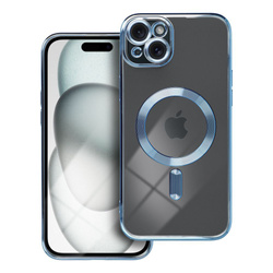 Futerał Electro Mag Cover kompatybilny z MagSafe do IPHONE 15 PLUS niebieski