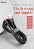 Baseus Cafule Cable - Kabel do ładowania i transmisji danych USB do USB-C 3 A, 1 m (czerwony/czarny)