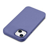 iCarer Case Leather pokrowiec etui z naturalnej skóry do iPhone 14 jasnofioletowy (WMI14220705-LP) (kompatybilne z MagSafe)