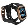 Schutzarmband für Apple Watch 38/40/41 mm Panzergehäusearmband - Schwarz, Roségold