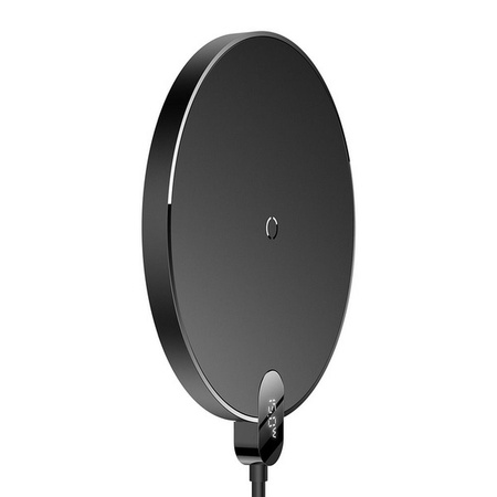 Bezprzewodowa ładowarka indukcyjna Baseus Digital LED 15W (czarna)