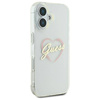 Original Handyhülle IPHONE 16 Guess Hardcase IML Heart (GUHCP16SHCHGSPT) transparent