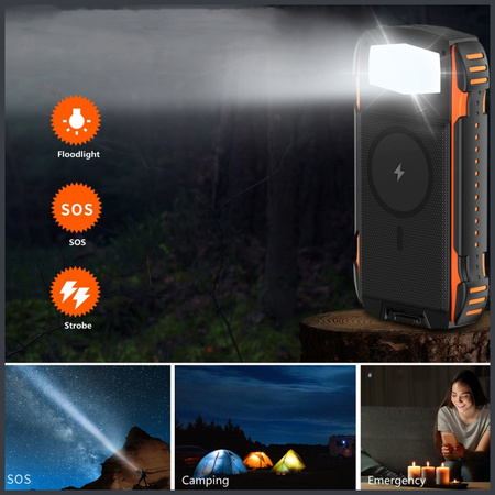 4smarts Powerbank Solarny TitanPack       Rugged UltiMag 20000mAh black/czarny 496560
