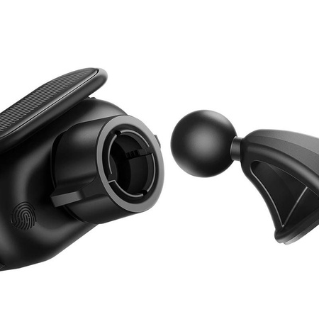 UCHWYT SAM BASEUS STEEL CANNON PRO Z ŁAD SOLARNĄ ELEKTRYCZNY CZARNY/BLACK