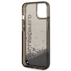 Karl Lagerfeld Liquid Glitter Translucent Elongated Logo Case – Etui iPhone 14 Plus (czarny)