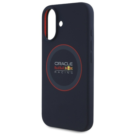 Red Bull RBHMP16M24SIILVR iPhone 16 Plus  6.7" hardcase granatowy/navy Silicone Red Ring MagSafe