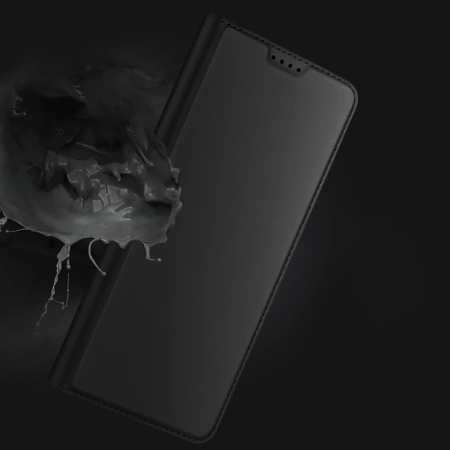 Dux Ducis Skin Pro Hülle für Samsung Galaxy S25 Edge mit Klappdeckel und Kartenfach - Schwarz